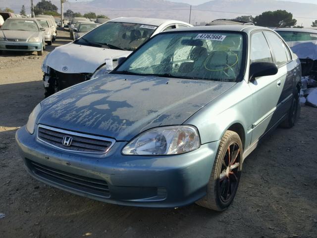 2HGEJ6612YH535166 - 2000 HONDA CIVIC BASE 绿色 照片 2