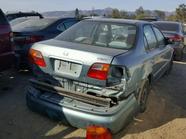 2HGEJ6612YH535166 - 2000 HONDA CIVIC BASE 绿色 照片 4