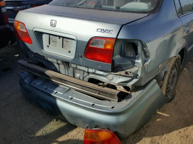 2HGEJ6612YH535166 - 2000 HONDA CIVIC BASE 绿色 照片 9