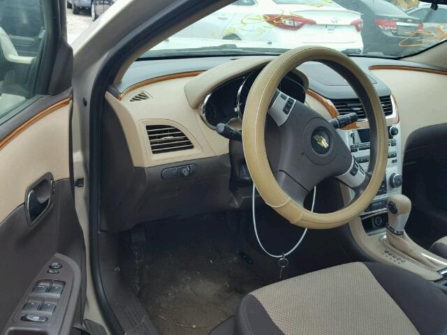 1G1ZC5E08CF169133 - 2012 CHEVROLET MALIBU 1LT GOLD photo 9