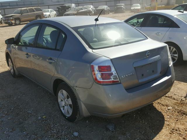 3N1AB61E08L621722 - 2008 NISSAN SENTRA 2.0 GRAY photo 3