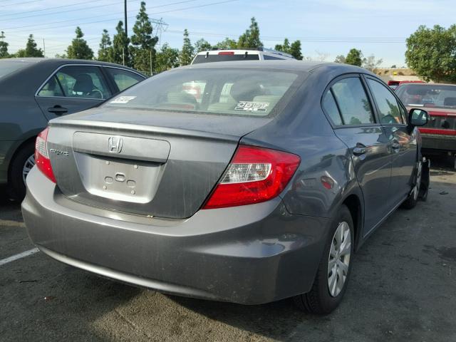 19XFB2F57CE349087 - 2012 HONDA CIVIC LX Gris foto 4