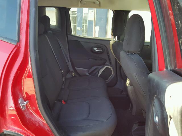 ZACCJAAT7GPD86669 - 2016 JEEP RENEGADE S RED photo 6