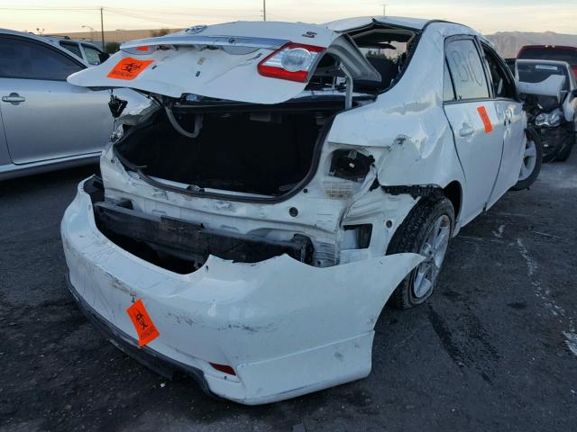 5YFBU4EE2CP043693 - 2012 TOYOTA COROLLA BA WHITE photo 4