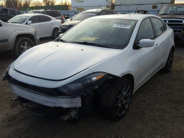 1C3CDFBA3DD339509 - 2013 DODGE DART SXT WHITE photo 2