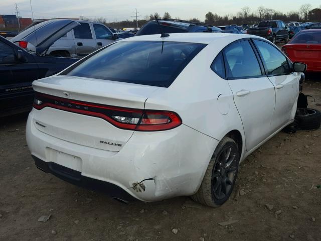 1C3CDFBA3DD339509 - 2013 DODGE DART SXT WHITE photo 4