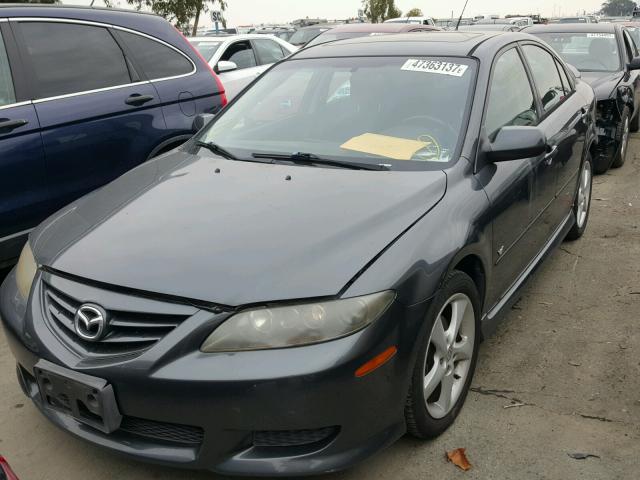 1YVHP84D155M14435 - 2005 MAZDA 6 S SILVER photo 2