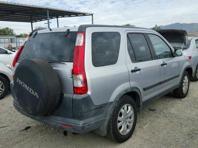 JHLRD77895C032101 - 2005 HONDA CR-V EX SILVER photo 4