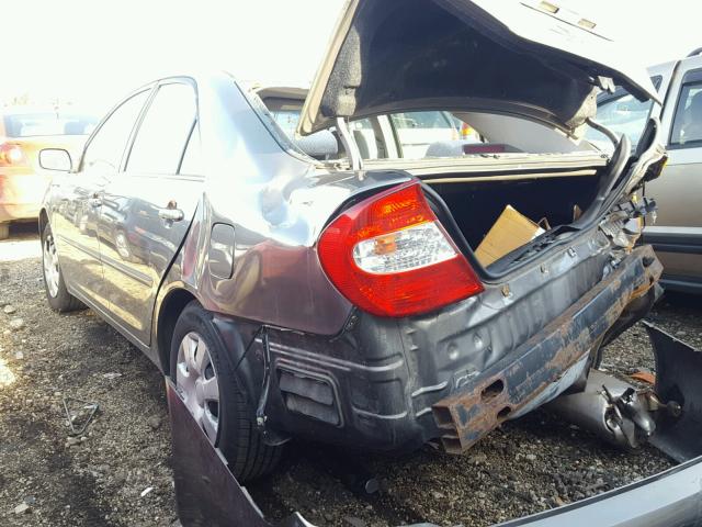 4T1BE32K73U688534 - 2003 TOYOTA CAMRY LE GRAY photo 3