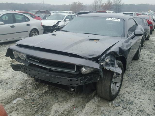 2C3CDYAGXEH187167 - 2014 DODGE CHALLENGER GRAY photo 2