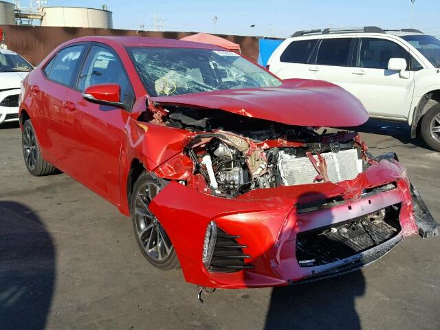 5YFBURHE3HP621753 - 2017 TOYOTA COROLLA L RED photo 1