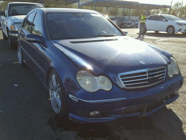 WDBRF40J95F598632 - 2005 MERCEDES-BENZ C 230K SPO BLUE photo 1