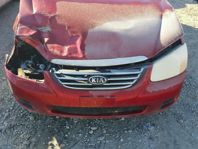 KNAFE121585558719 - 2008 KIA SPECTRA EX MAROON photo 7