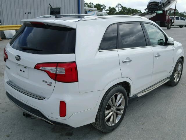 5XYKWDA70EG469262 - 2014 KIA SORENTO SX WHITE photo 4