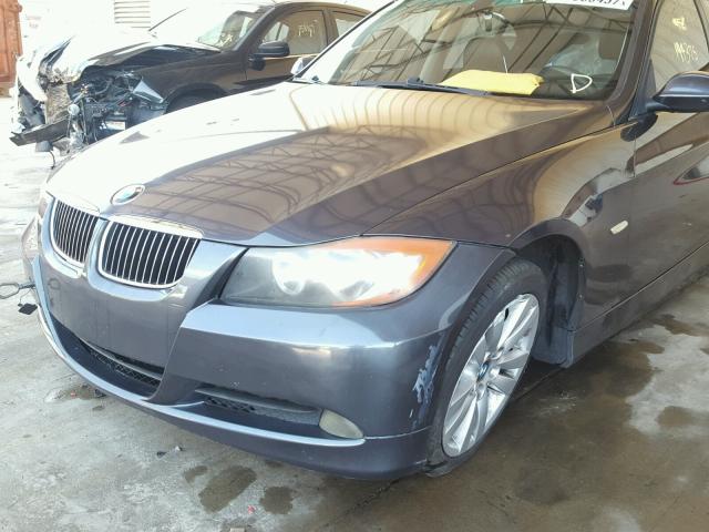 WBAVA33577KX76794 - 2007 BMW 328 I GRAY photo 9