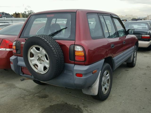 JT3HP10V1X0219726 - 1999 TOYOTA RAV4 RED photo 4