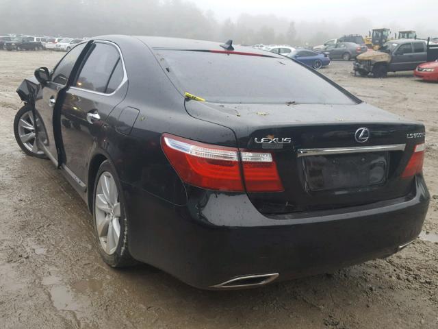 JTHDU46F985005963 - 2008 LEXUS LS 600HL BLACK photo 3