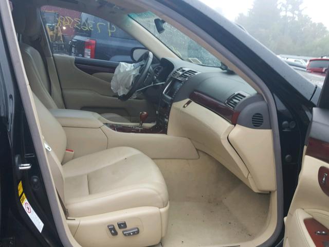 JTHDU46F985005963 - 2008 LEXUS LS 600HL BLACK photo 5