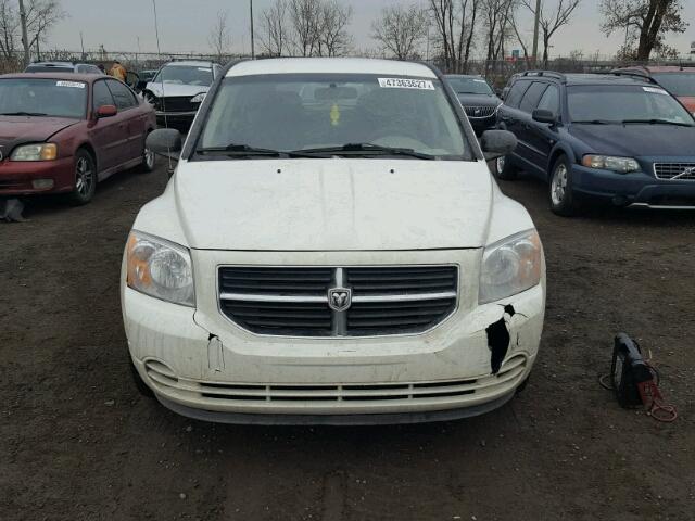 1B3HB48AX9D127508 - 2009 DODGE CALIBER SX WHITE photo 9