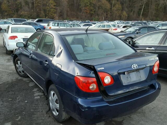 2T1BR30E25C357768 - 2005 TOYOTA COROLLA CE BLUE photo 3