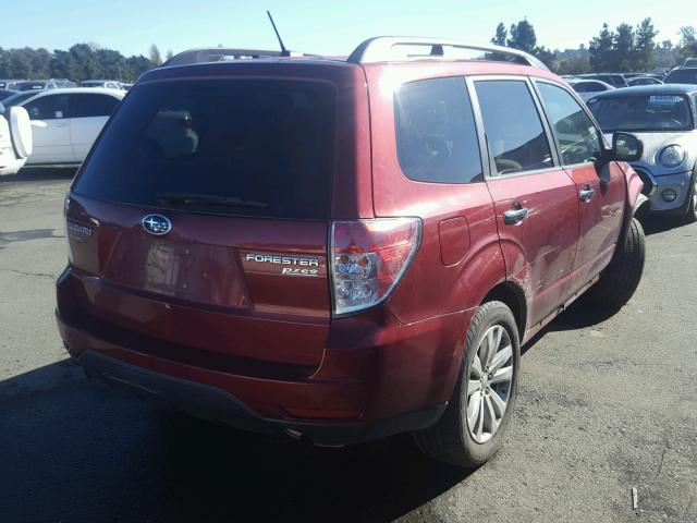 JF2SHADC3DH403832 - 2013 SUBARU FORESTER 2 RED photo 4