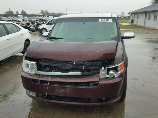 2FMEK63CX9BA02144 - 2009 FORD FLEX LIMIT BROWN photo 9