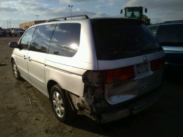 5FNRL18943B001181 - 2003 HONDA ODYSSEY EX SILVER photo 3