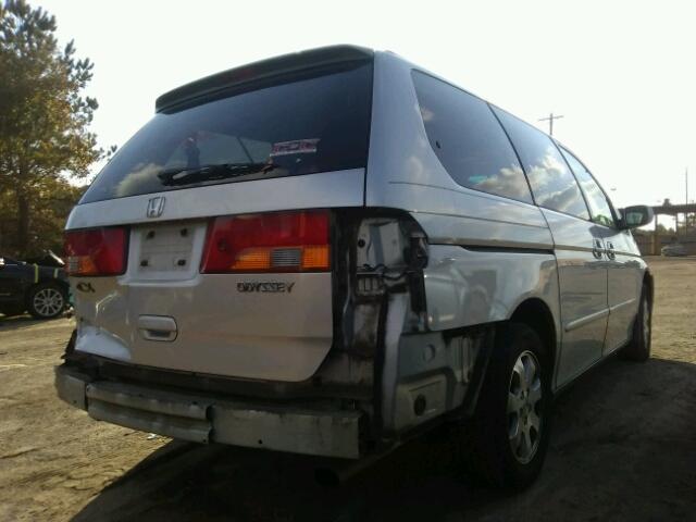 5FNRL18943B001181 - 2003 HONDA ODYSSEY EX SILVER photo 4