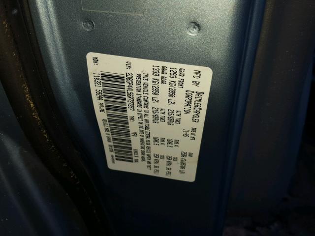 2D8GP44L56R727267 - 2006 DODGE GRAND CARA BLUE photo 10