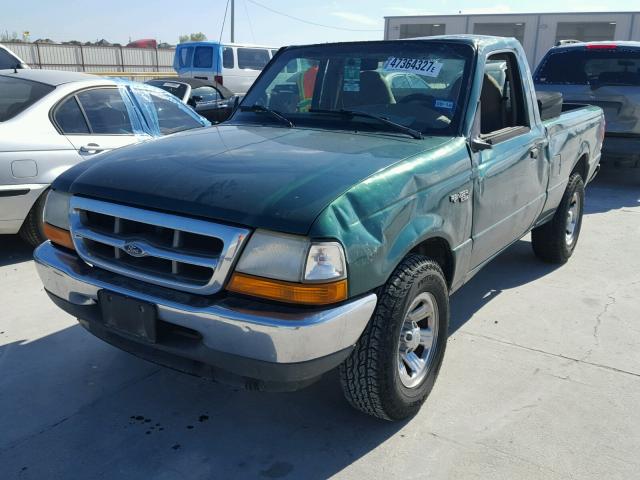 1FTYR10V0YPC14354 - 2000 FORD RANGER GREEN photo 2