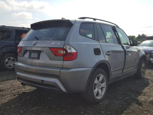 WBXPA93496WG85657 - 2006 BMW X3 3.0I GRAY photo 4