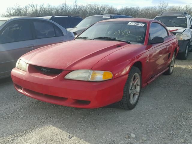 1FAFP4045WF151346 - 1998 FORD MUSTANG RED photo 2