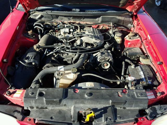 1FAFP4045WF151346 - 1998 FORD MUSTANG RED photo 7