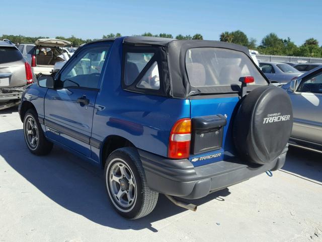 2CNBJ18C816957149 - 2001 CHEVROLET TRACKER BLUE photo 3