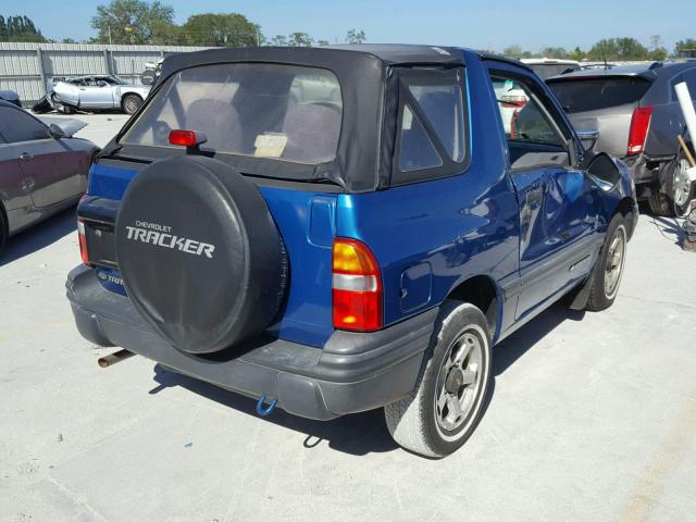 2CNBJ18C816957149 - 2001 CHEVROLET TRACKER BLUE photo 4