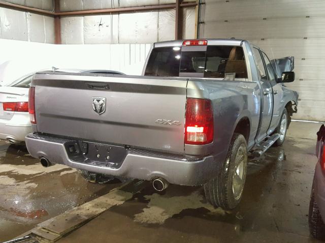 1D7RV1GT4AS197006 - 2010 DODGE RAM 1500 GRAY photo 4