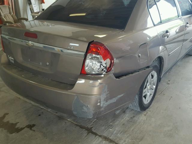 1G1ZS58F78F112092 - 2008 CHEVROLET MALIBU LS ყავისფერი ფოტო 10