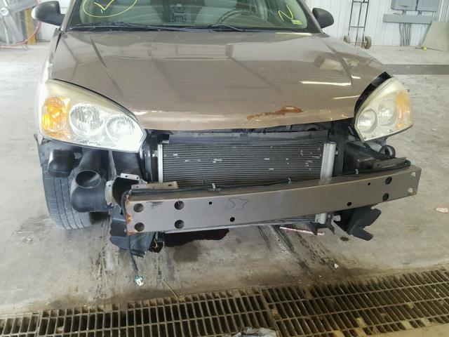 1G1ZS58F78F112092 - 2008 CHEVROLET MALIBU LS ყავისფერი ფოტო 9
