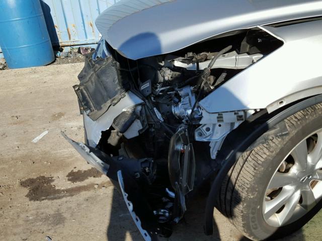 JNKAJ09F88M352450 - 2008 INFINITI EX35 BASE SILVER photo 9