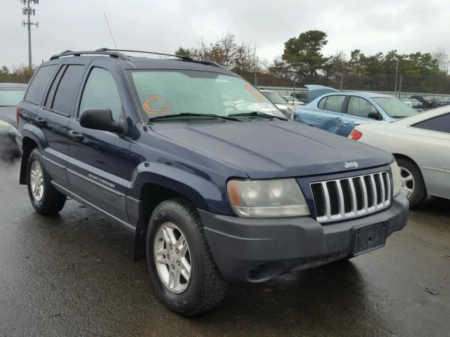 1J4GW48S44C143736 - 2004 JEEP GRAND CHER BLUE photo 1