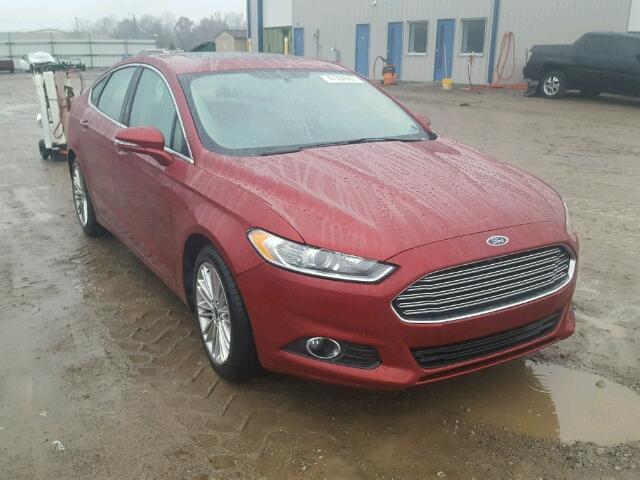 3FA6P0HDXER167556 - 2014 FORD FUSION SE MAROON photo 1