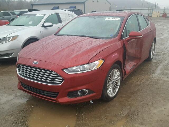 3FA6P0HDXER167556 - 2014 FORD FUSION SE MAROON photo 2