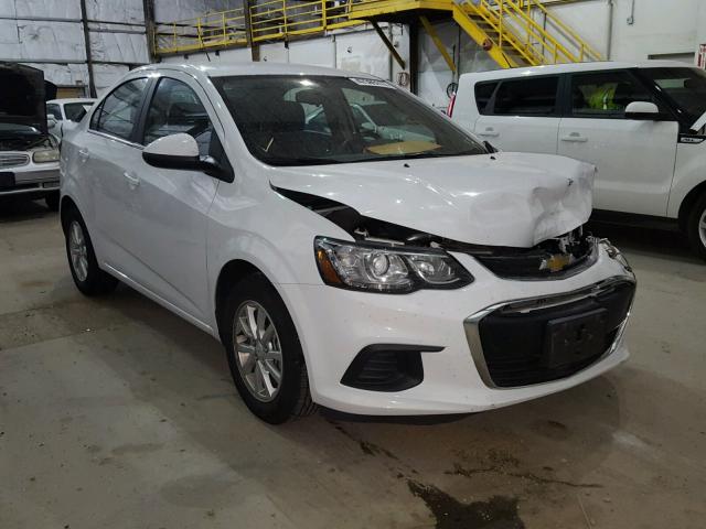 1G1JD5SG5H4138825 - 2017 CHEVROLET SONIC LT WHITE photo 1