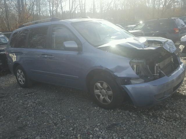 KNDMB233586202824 - 2008 KIA SEDONA EX BLUE photo 1