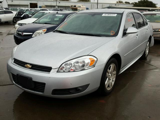 2G1WB5EK3B1329108 - 2011 CHEVROLET IMPALA LT SILVER photo 2