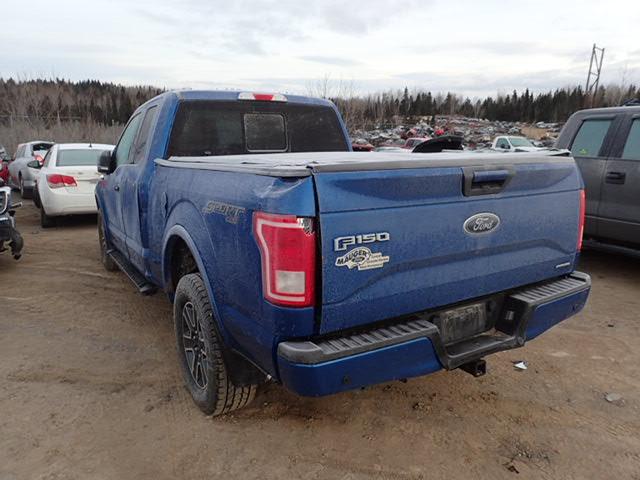 1FTFX1EF8GFB05031 - 2016 FORD F150 SUPER BLUE photo 3