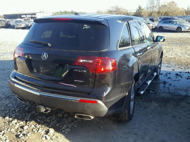2HNYD2H64BH503471 - 2011 ACURA MDX TECHNO BLACK photo 4