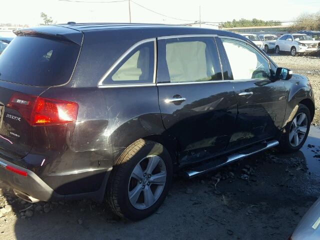 2HNYD2H64BH503471 - 2011 ACURA MDX TECHNO BLACK photo 9