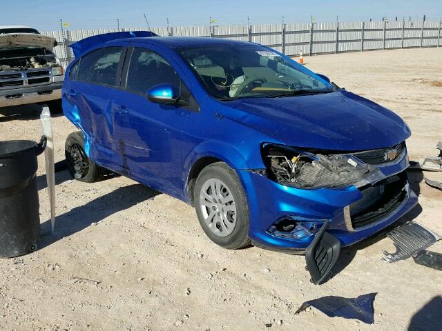 1G1JB5SH4H4102218 - 2017 CHEVROLET SONIC LS BLUE photo 1