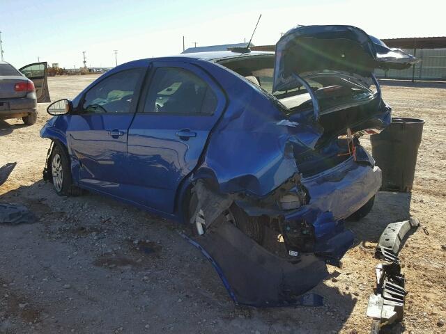 1G1JB5SH4H4102218 - 2017 CHEVROLET SONIC LS 蓝色 照片 3